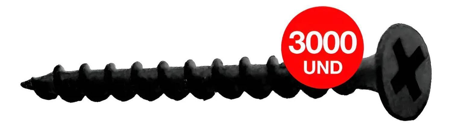30 Caja Tornillo Volcanita Wisefix P/fina Ngro 6x1 5/8 3000u-1
