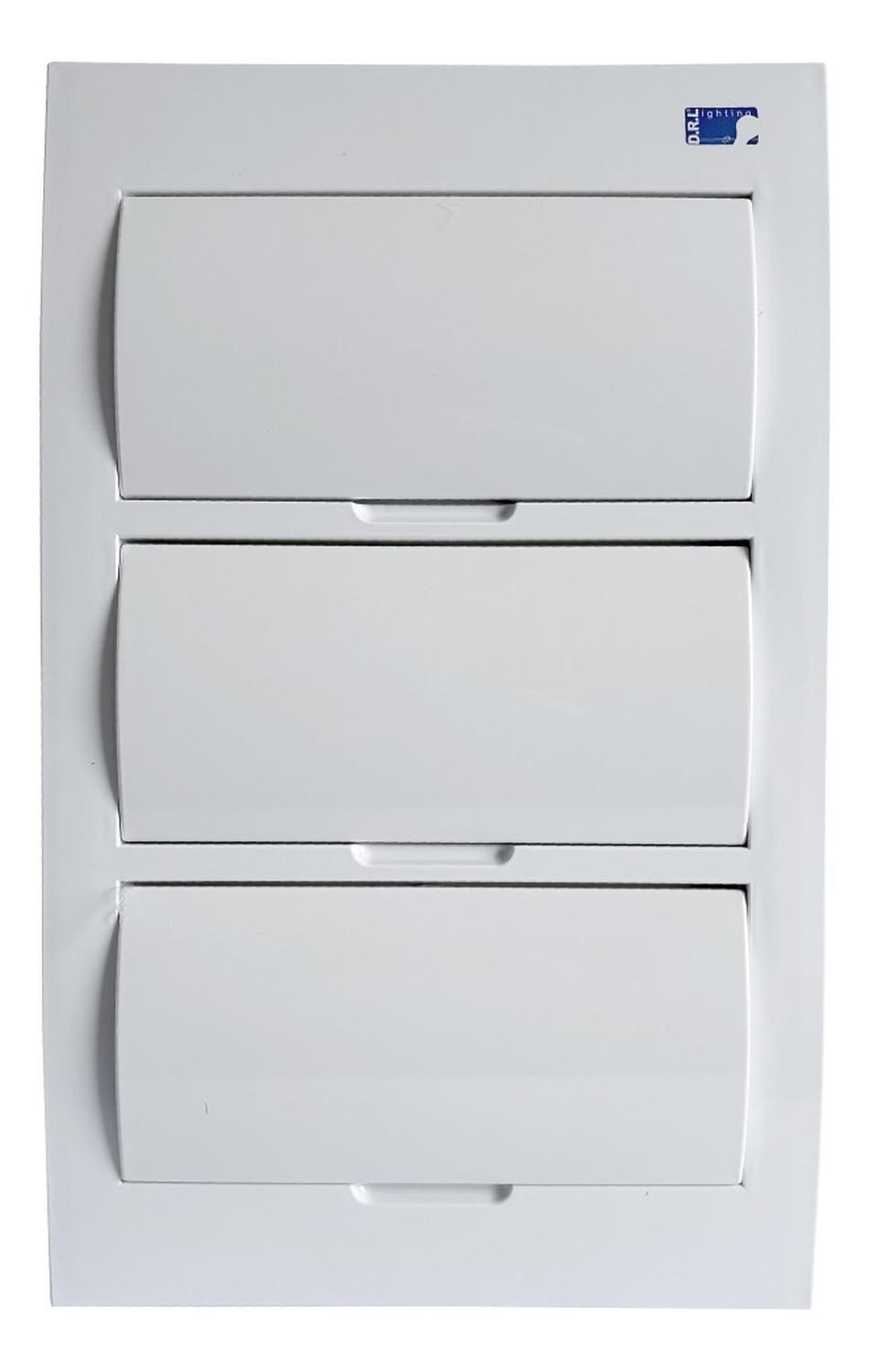 Tablero Eléctrico Embutido Drl 36 Modulos Tapa Blanca Sec-2