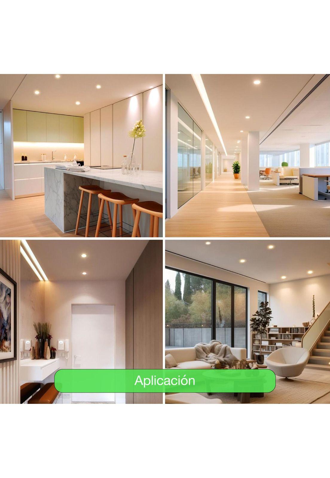 Lampara Foco Orientable Embutido Blanco 3w 250lm 7,5cm Fría Blanco.-7