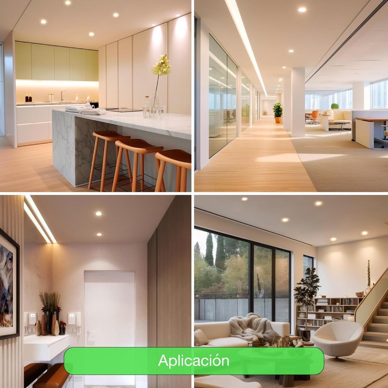 Lampara Foco Orientable Embutido Blanco 3w 250lm 7,5cm Fría Blanco-7