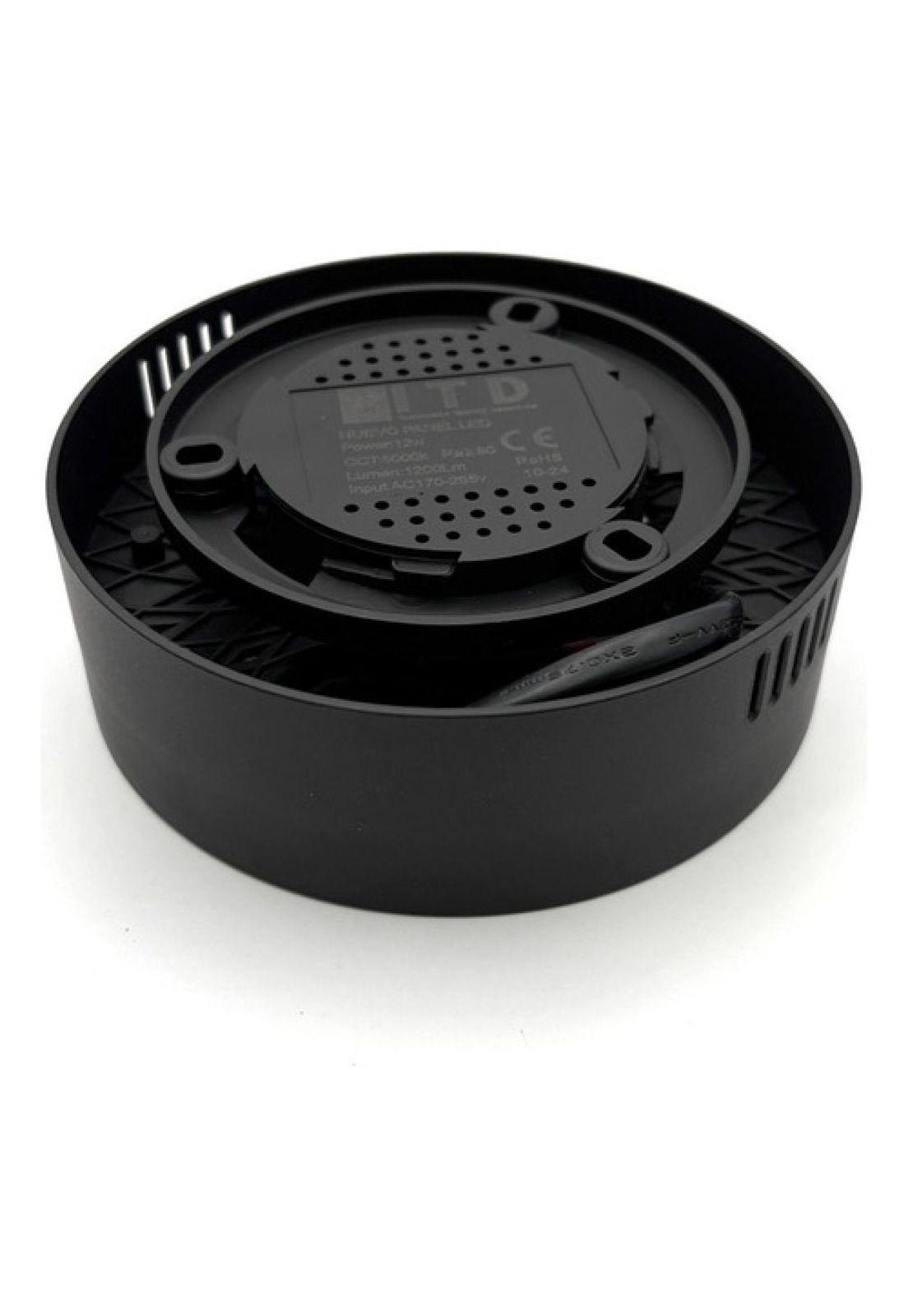 Foco Plafon Panel Led Redondo Sobrepuesto Itd Deco 12w 6000k-3