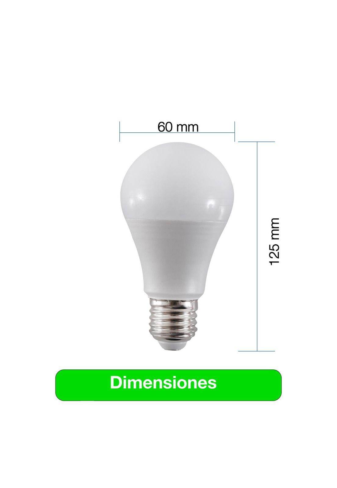Ampolleta Led Drl A60 15w 1200lm Luz Fría 6500k Blanco Frío.-2