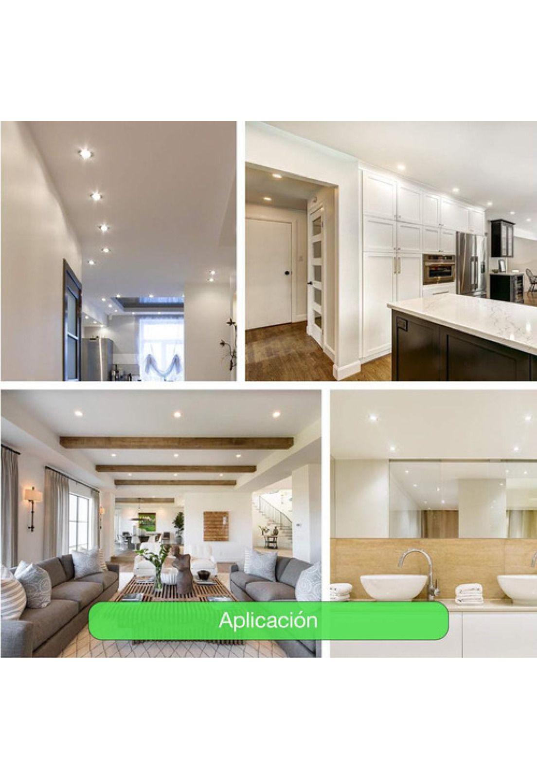 Lampara Foco Orientable Embutido + Base Y Gu10 3w 9cm Neutra-5