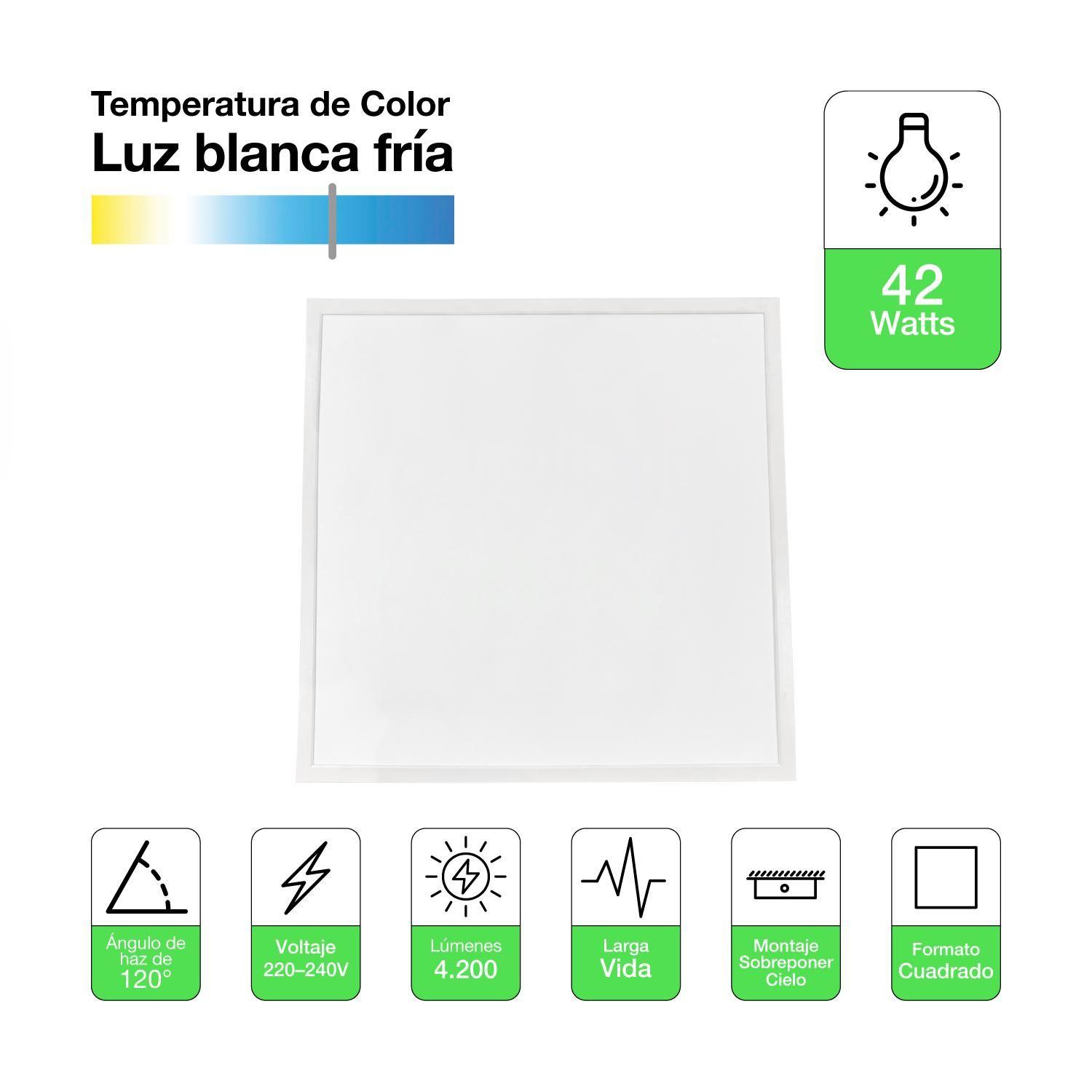 Panel Led 42w Backlite Sobrepuesto 595x595 4200lm Luz Blanca-1