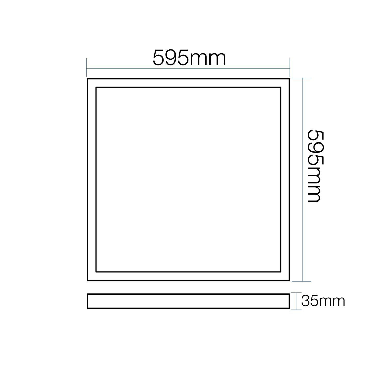 Panel Led 42w Backlite Sobrepuesto 595x595 4200lm Luz Blanca-5