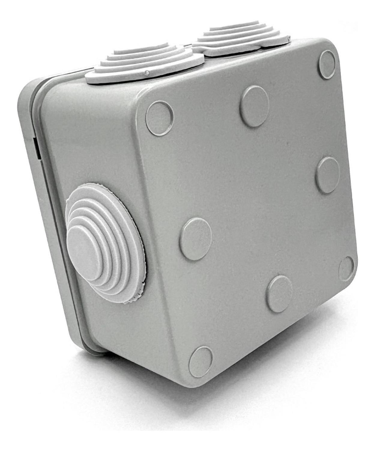 Pack 6 Caja Estanca Derivación Drl Ip40 80x80x50mm Conos Sec Gris-3