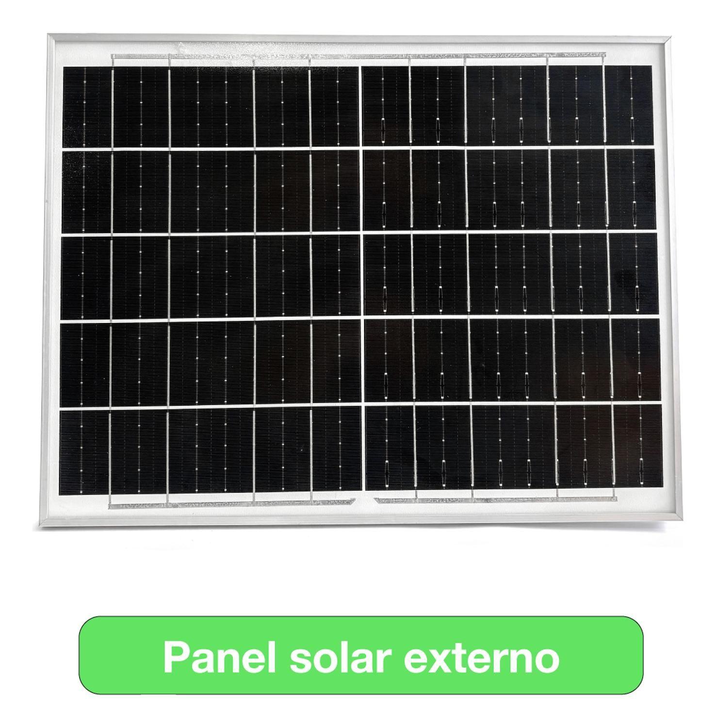 Foco Proyector Solar Led Exterior Itd 150w Fría Ip65 Sensor Gris Blanco Frío-5