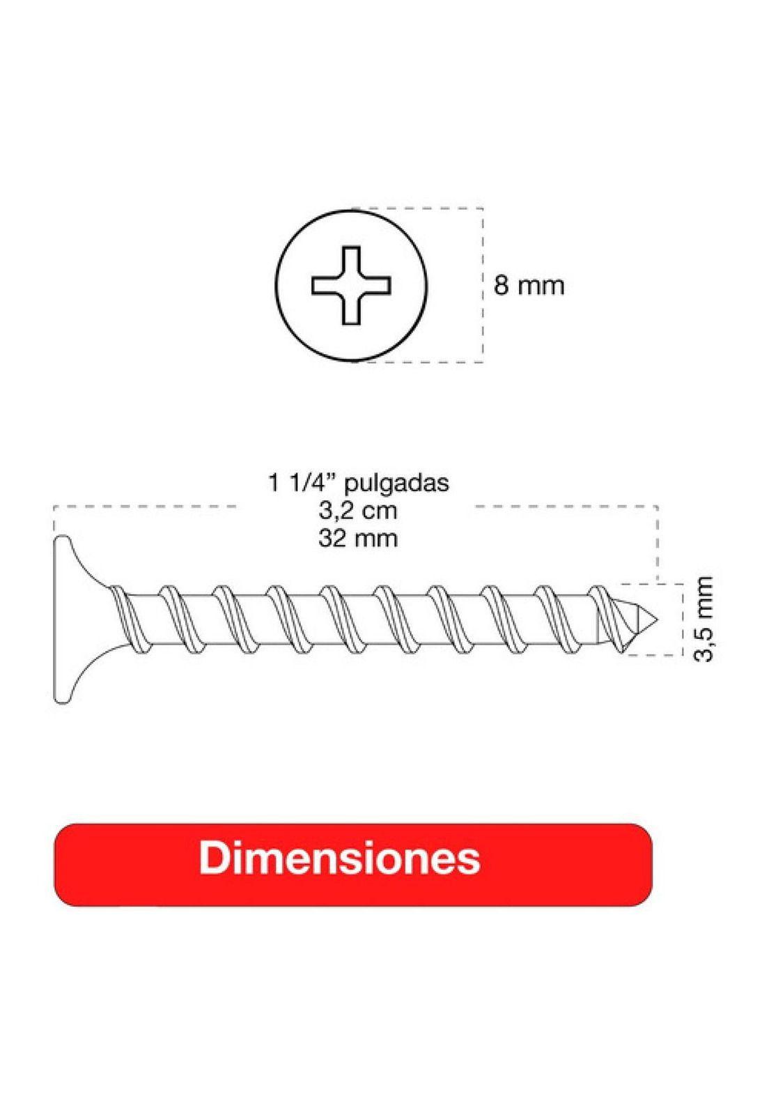 5 Cajas Tornillo Volcanita Wisefix P/fina Negro 6x1 1/4 500u.-3