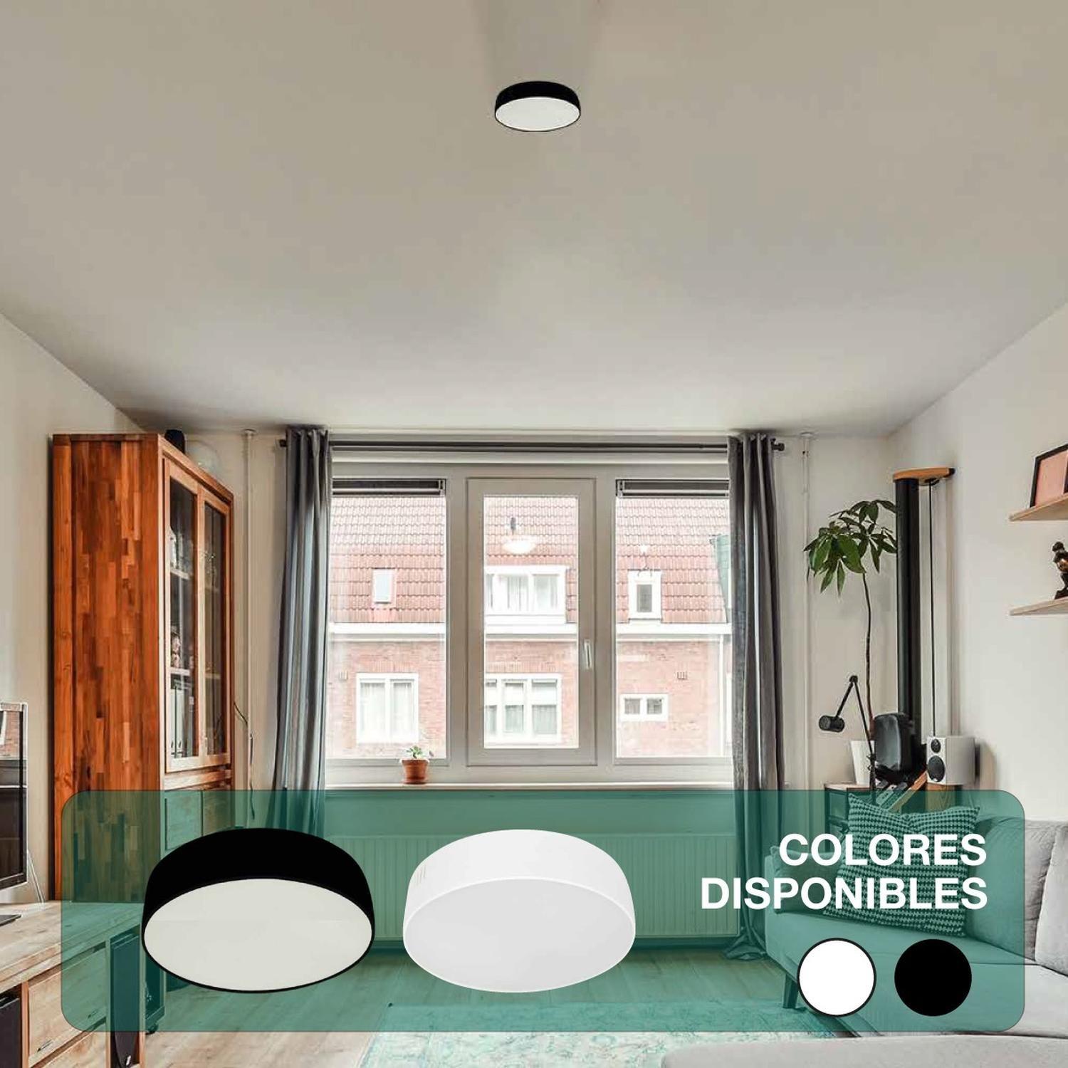 Foco Plafon Panel Led Redondo Sobrepuesto Itd Deco 22w 6000k-5