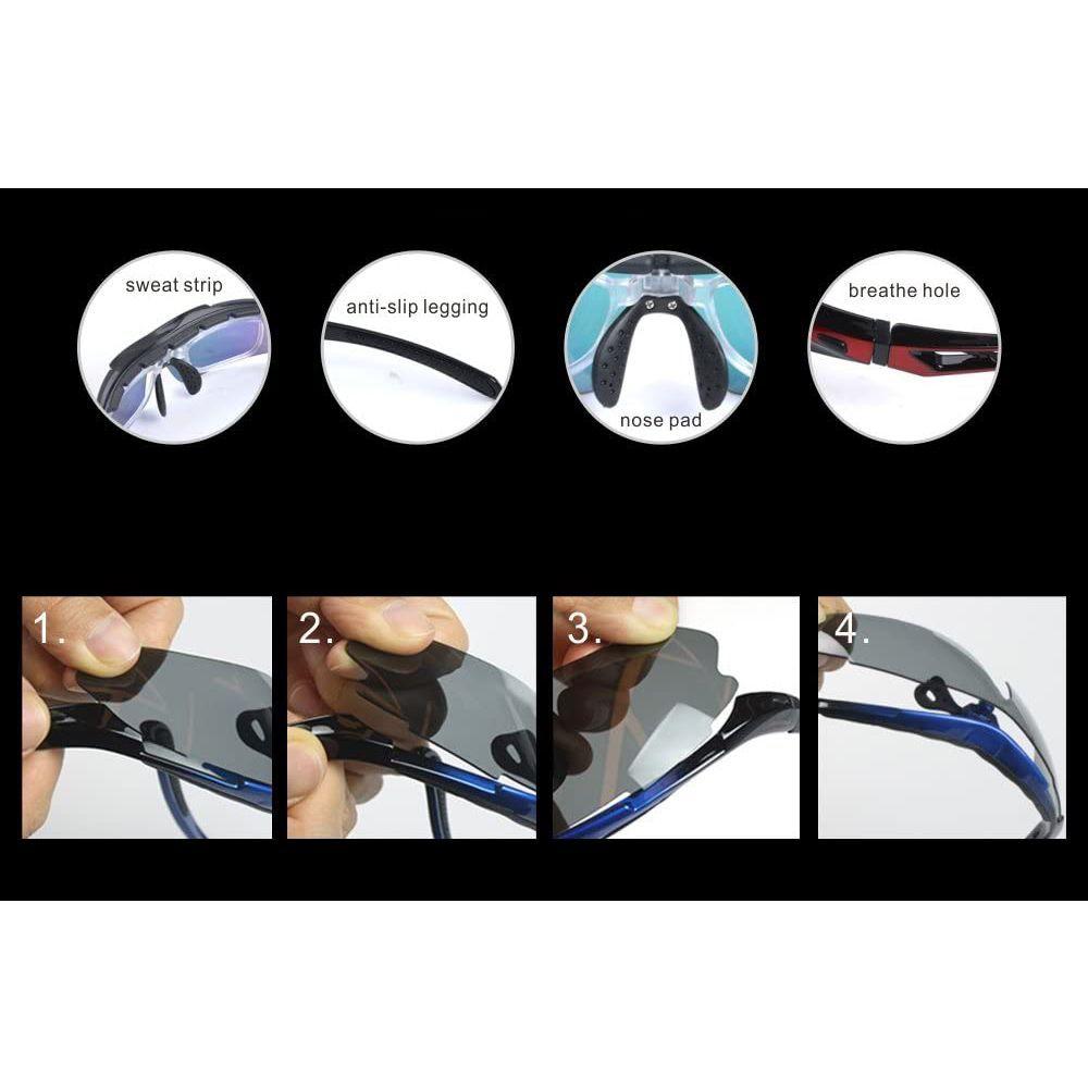 Lentes Deportivos 5 Cristales Intercambiables con Accesorios-7