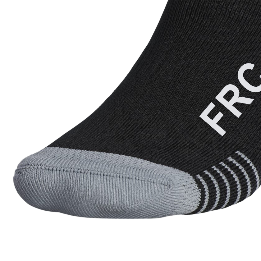 Medias De Futbol Deportivas Negro Con Líneas Frc Adulto-2