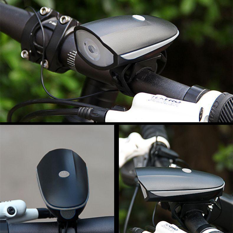 Luz Bicicleta Delantera Con Bocina -12
