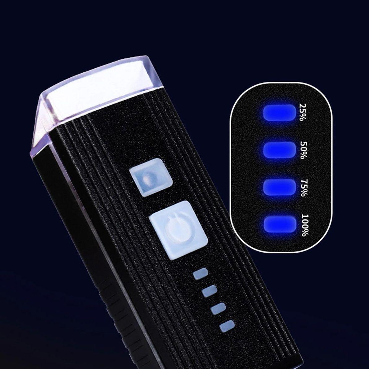 Luz Bicicleta Frontal Negro-3