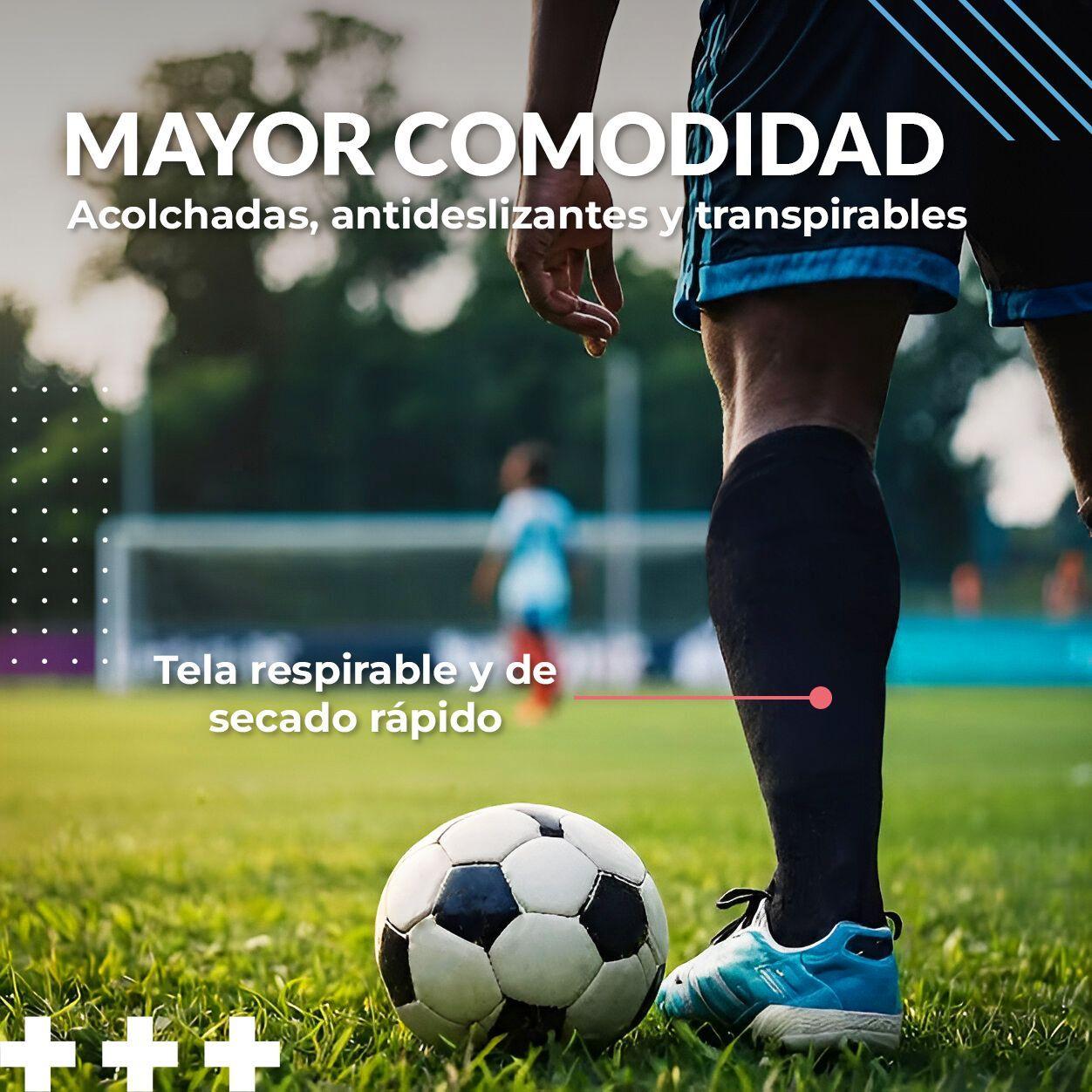 Medias De Futbol Deportivas Azul Marino Con Líneas Frc Adulto-4