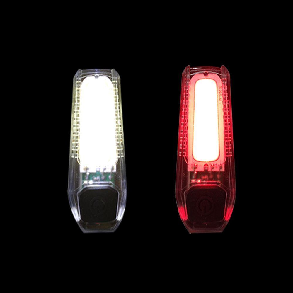 Luz Bicolor LED Recargable Blanco y Rojo-2