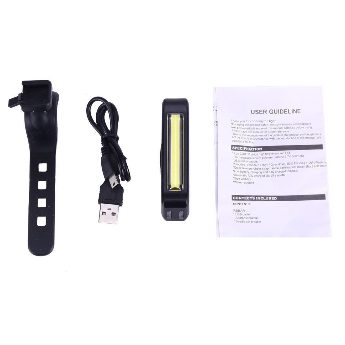 Luz Para Bicicleta Rojo Blanco-3