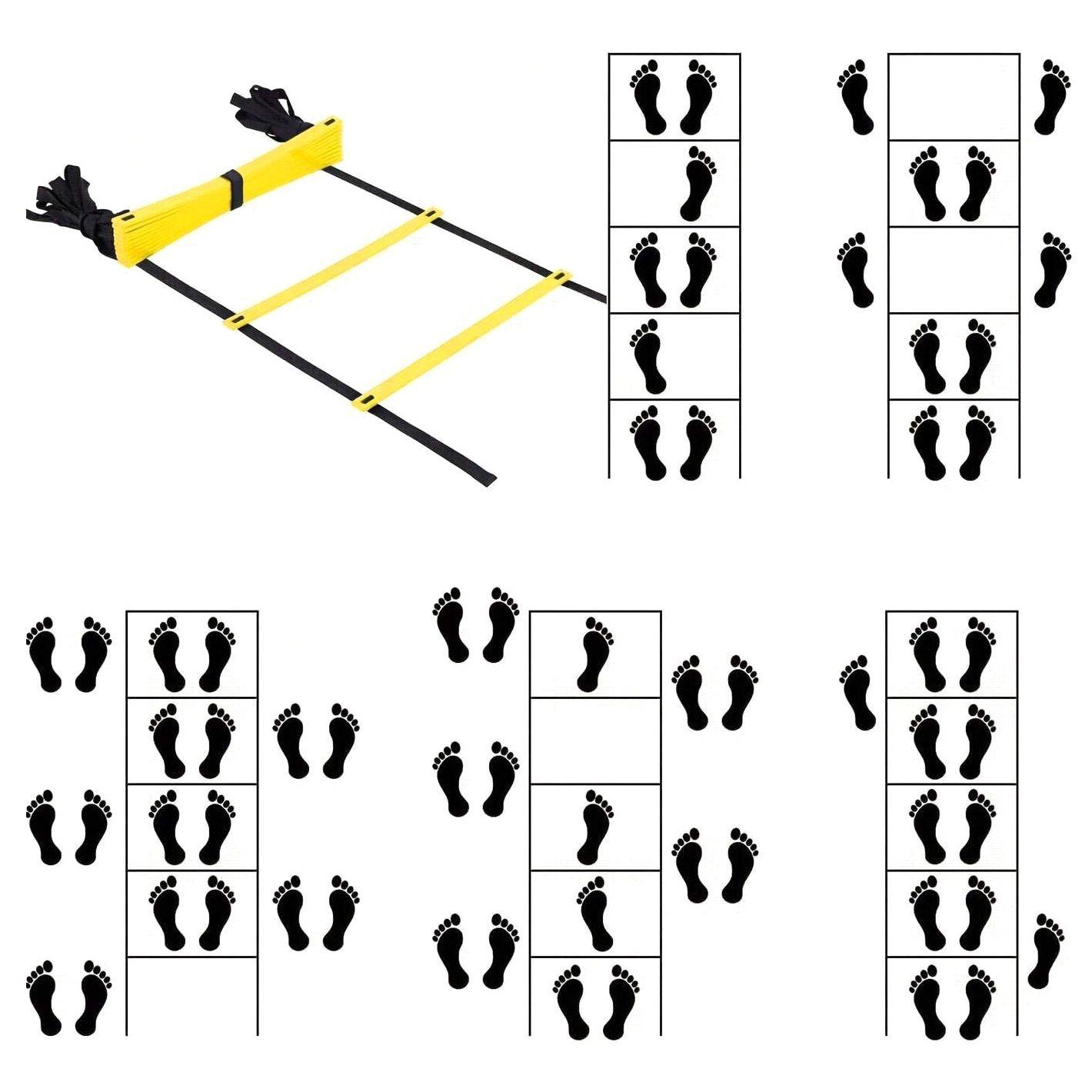 Escalerilla Agilidad Coordinación 6 m/12 Peldaños-4