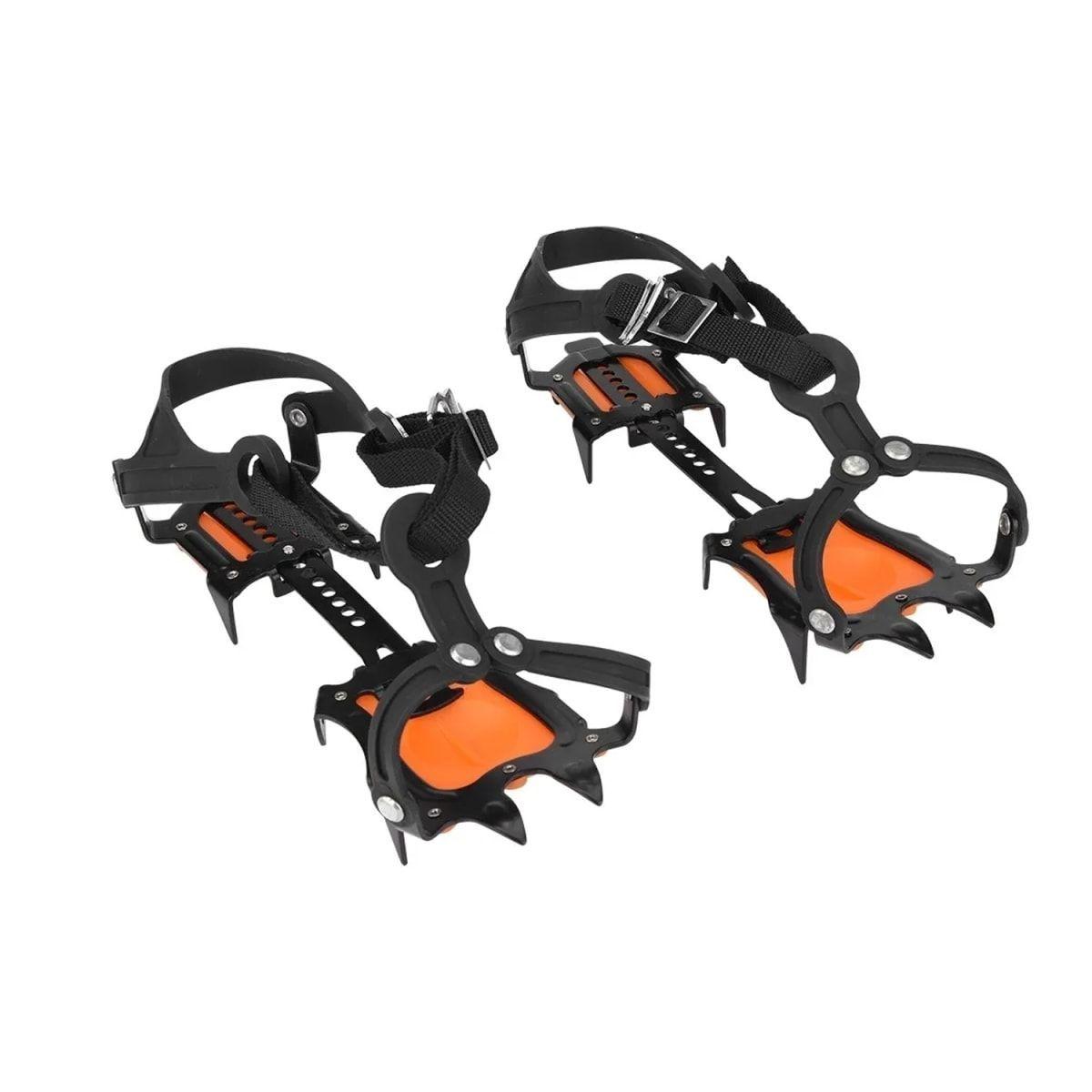 Par De Crampones De Acero De 10 Puntas-0