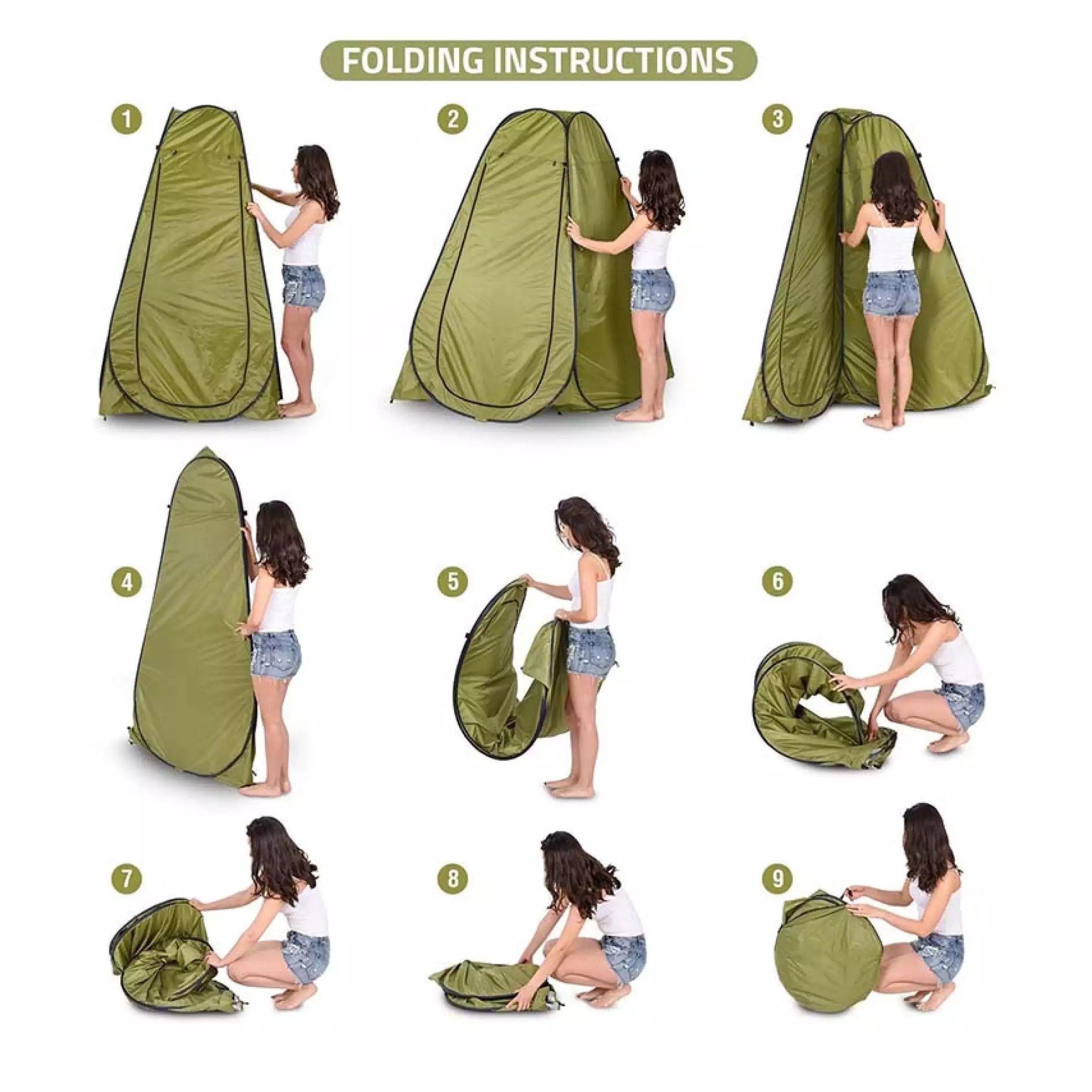 Carpa Caseta Baño Vestidor Portatil Camping-6