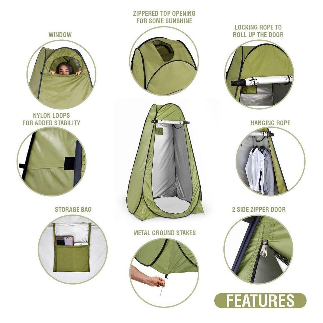 Carpa Caseta Baño Vestidor Portatil Camping-5