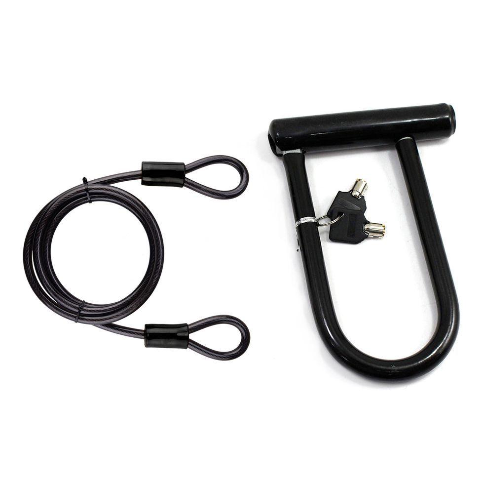 Candado Bicicleta U Con Cable -0