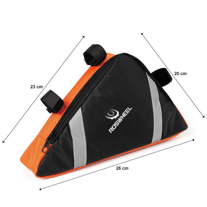 Bolso Triángulo para Bicicleta Reflectante Naranja -1