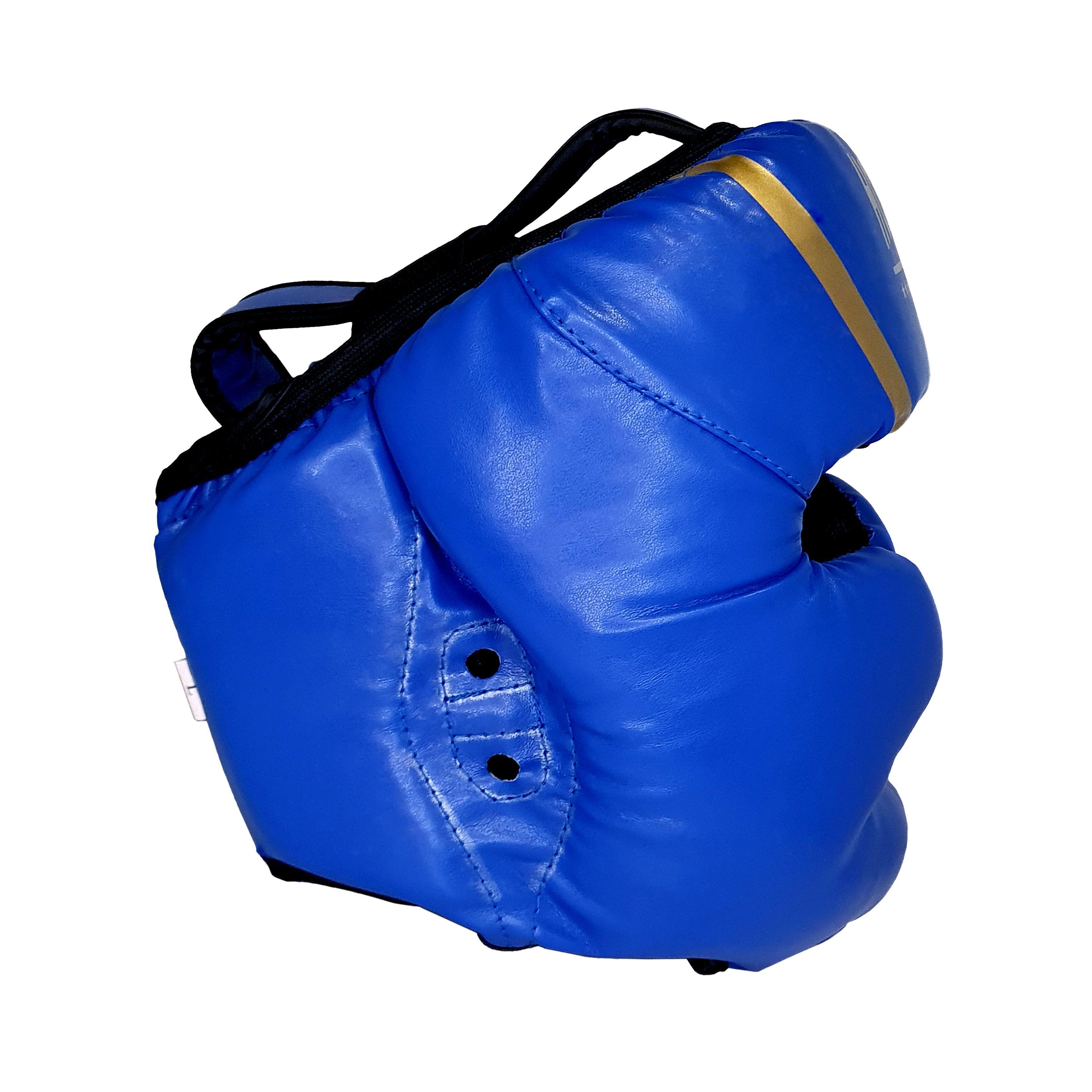 Cabezal Casco Protector para Box Boxeo Azul S-2