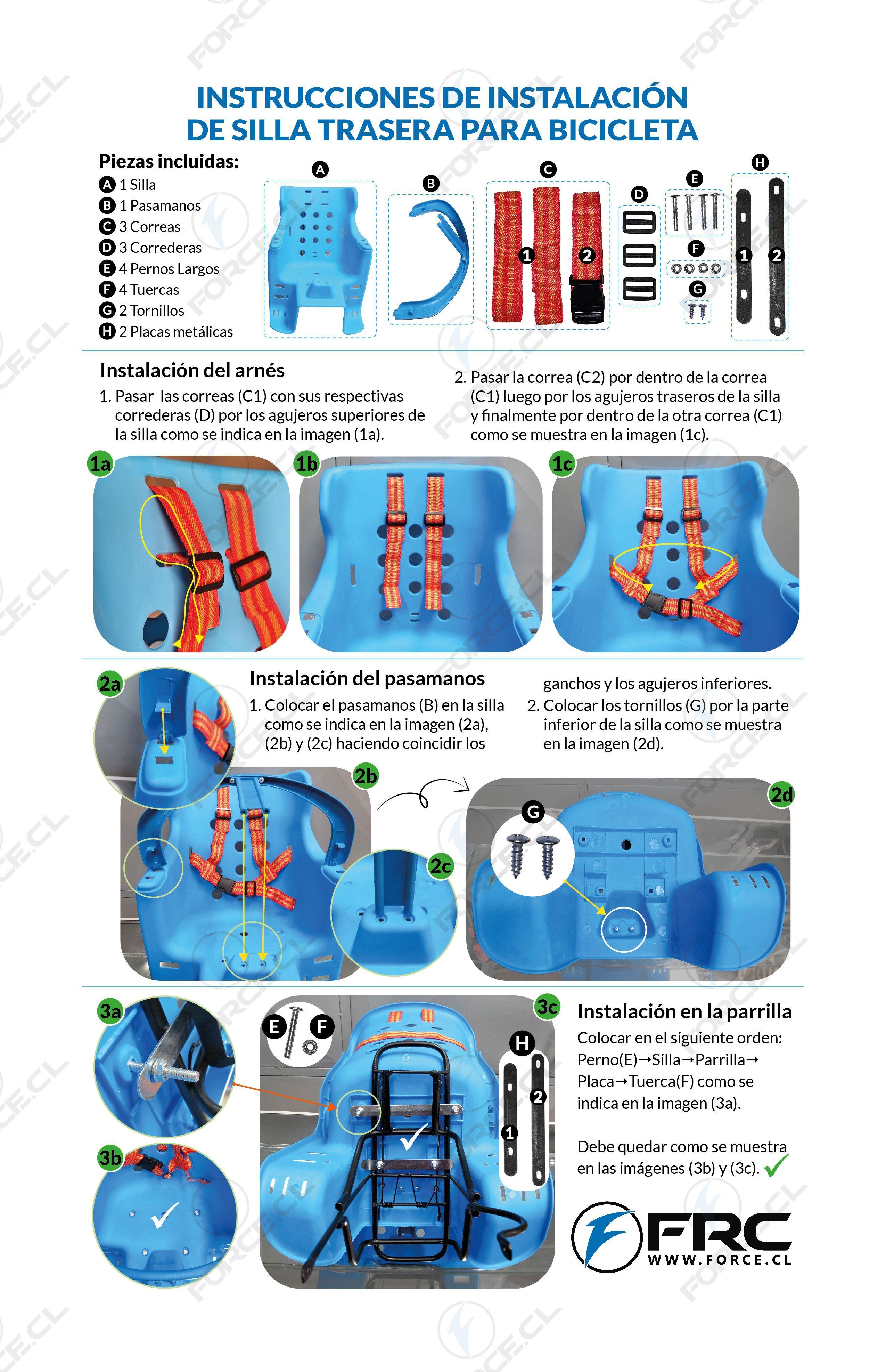Silla Trasera de Bicicleta para Niño-2