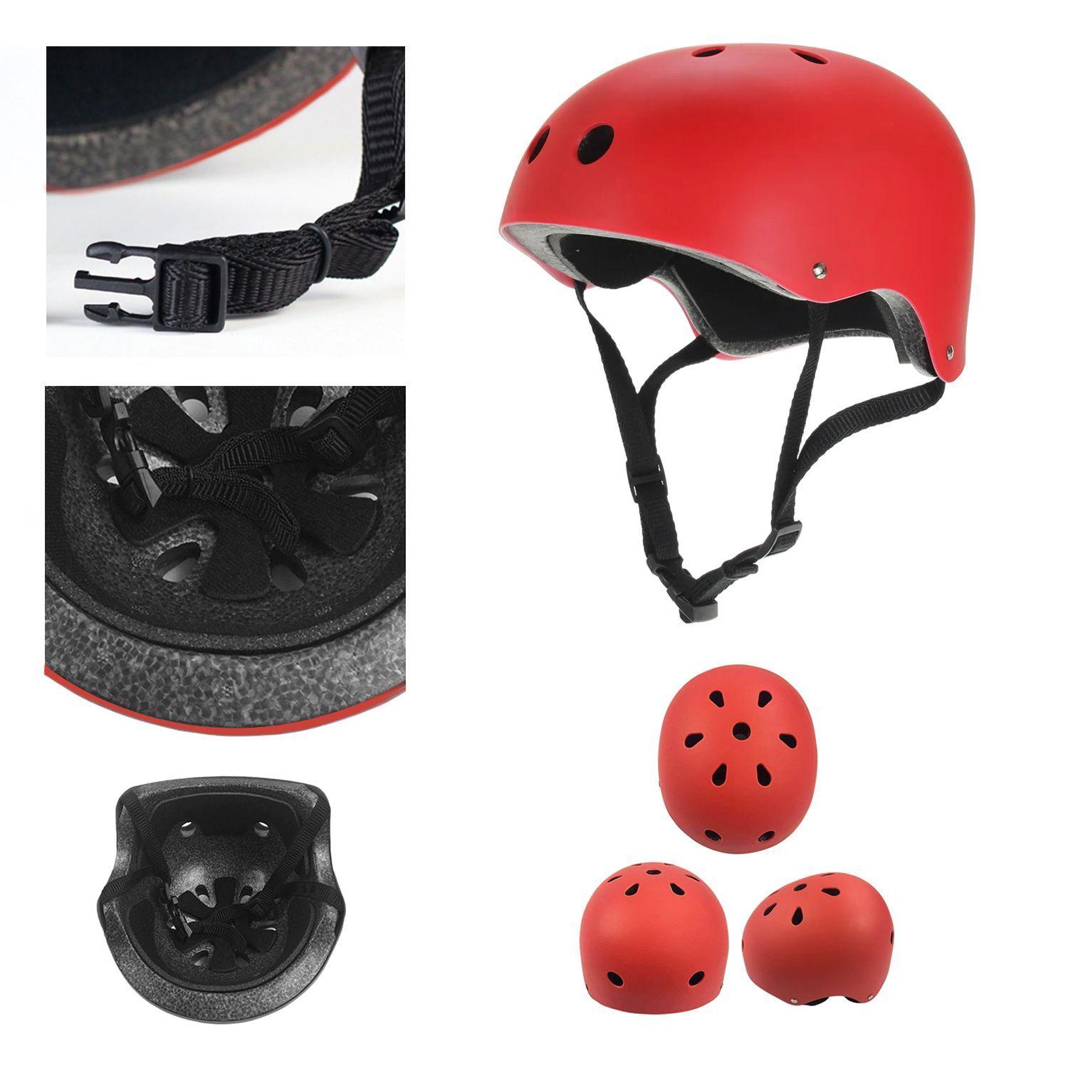Casco para Bicicleta Roller Skate Rojo Opaco-1