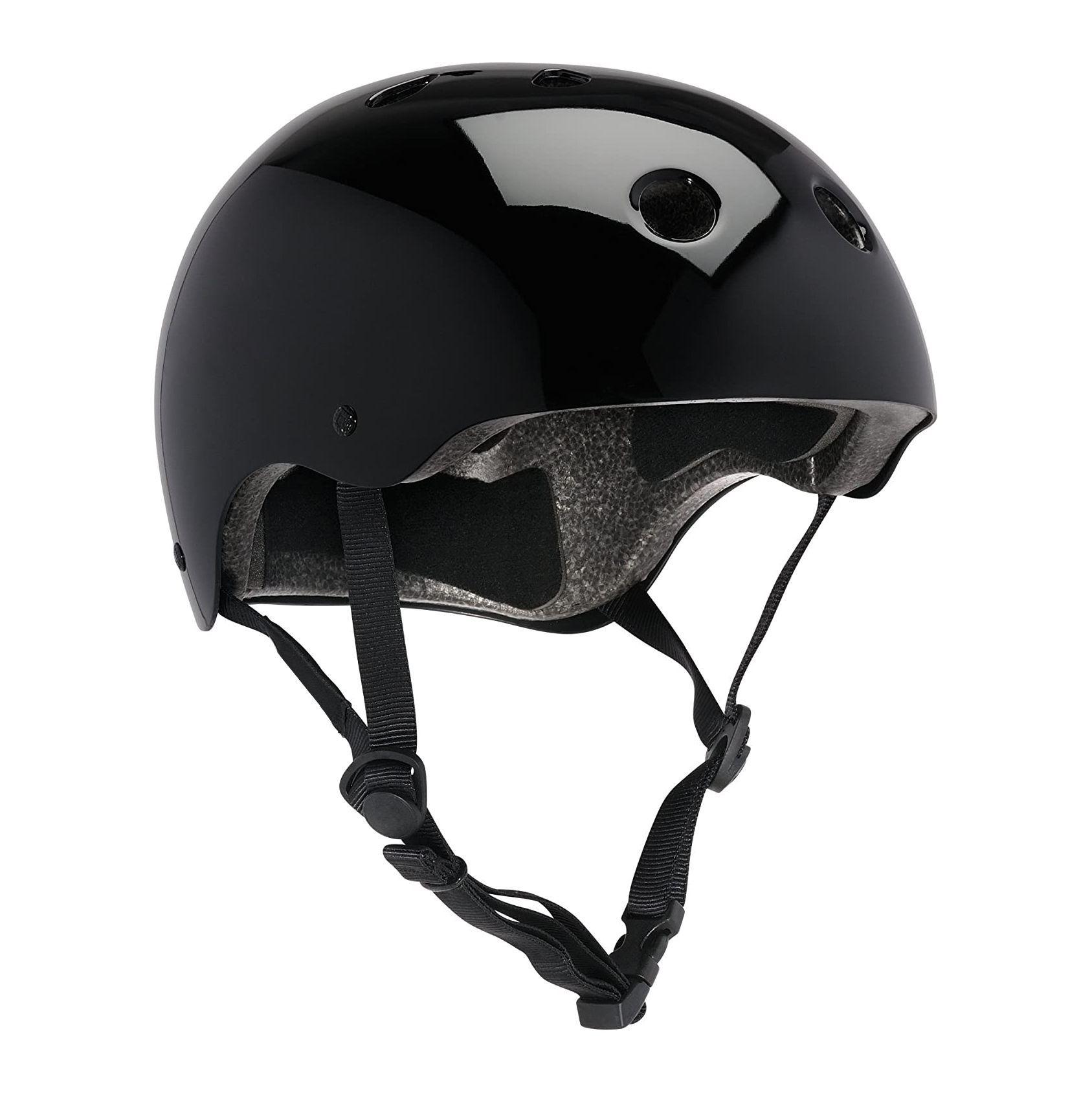 Casco para Bicicleta Roller Skate Negro Brillante-0