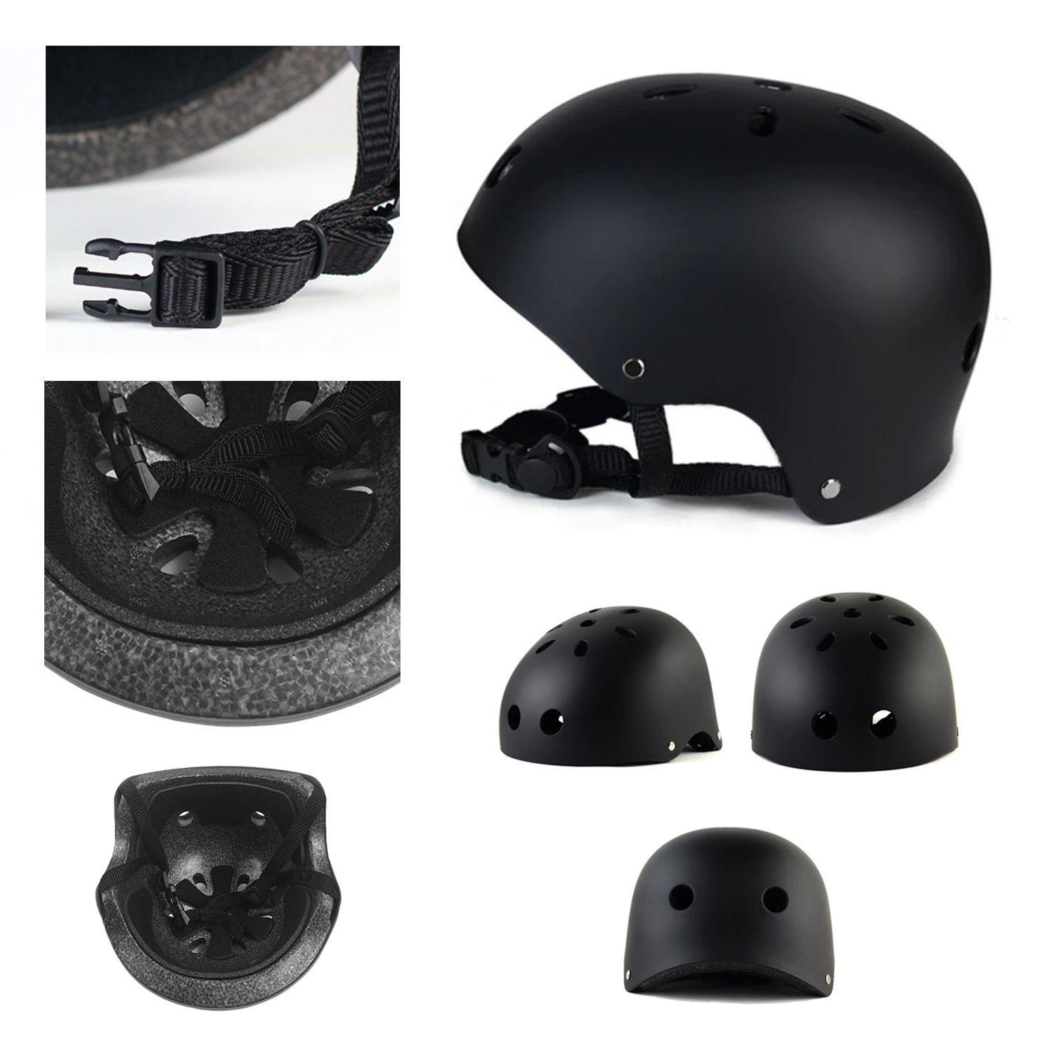 Casco para Bicicleta Roller Skate Negro Opaco-1