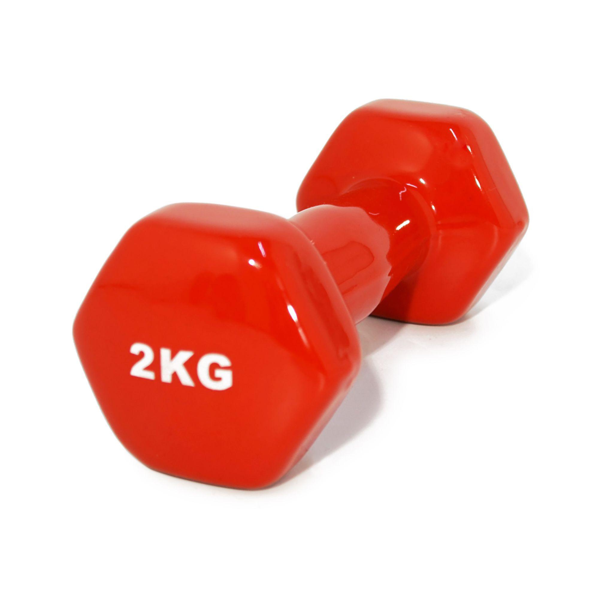 Mancuerna 2 Kg Hexagonal cubierta de Neopreno Unidad-0