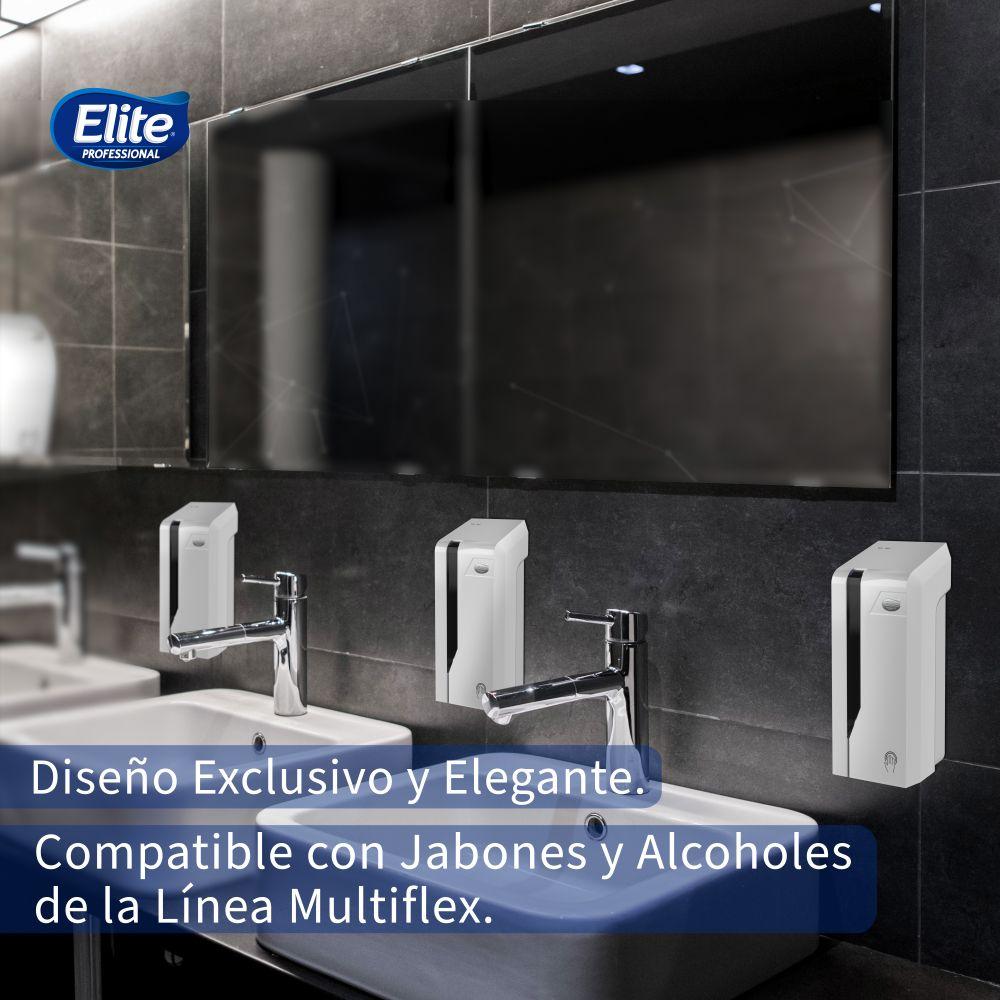 Dispensador De Jabón Multiflex Blanco Elite Professional-3