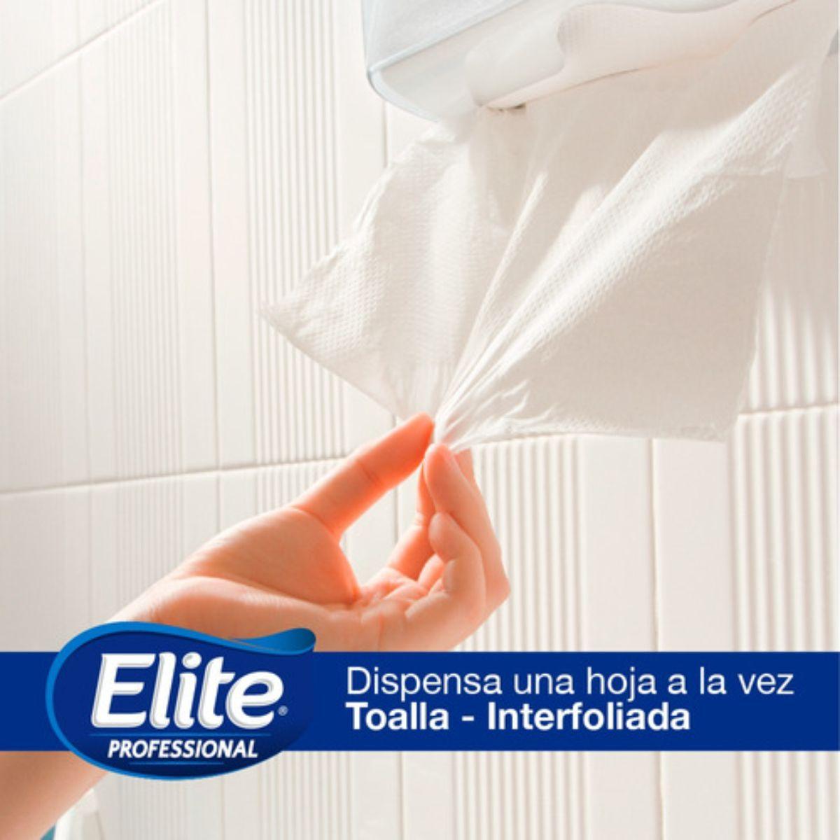 Dispensador Toalla Doblada  Blanco Elite Professional-4