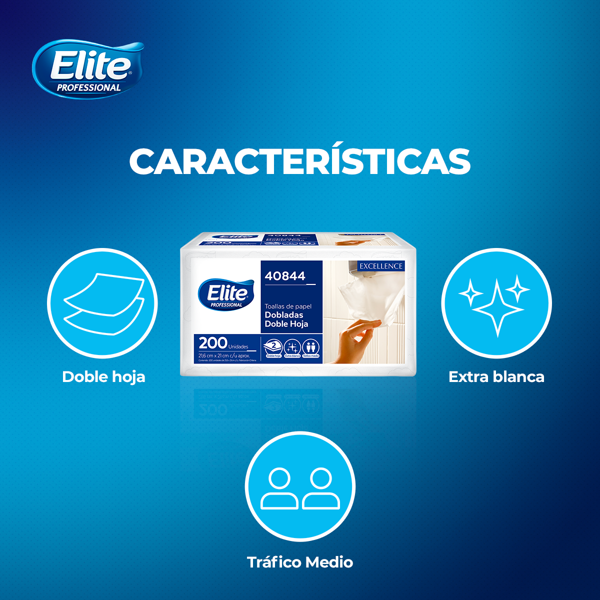 18 Packs Toalla Interfoliada Elite Professional 200 Un-4