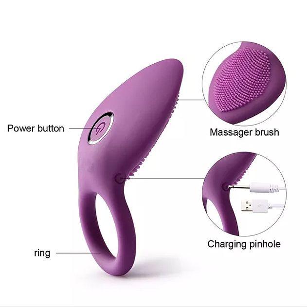 Anillo Vibrador Maculino Para Pene Retraso Erección-2
