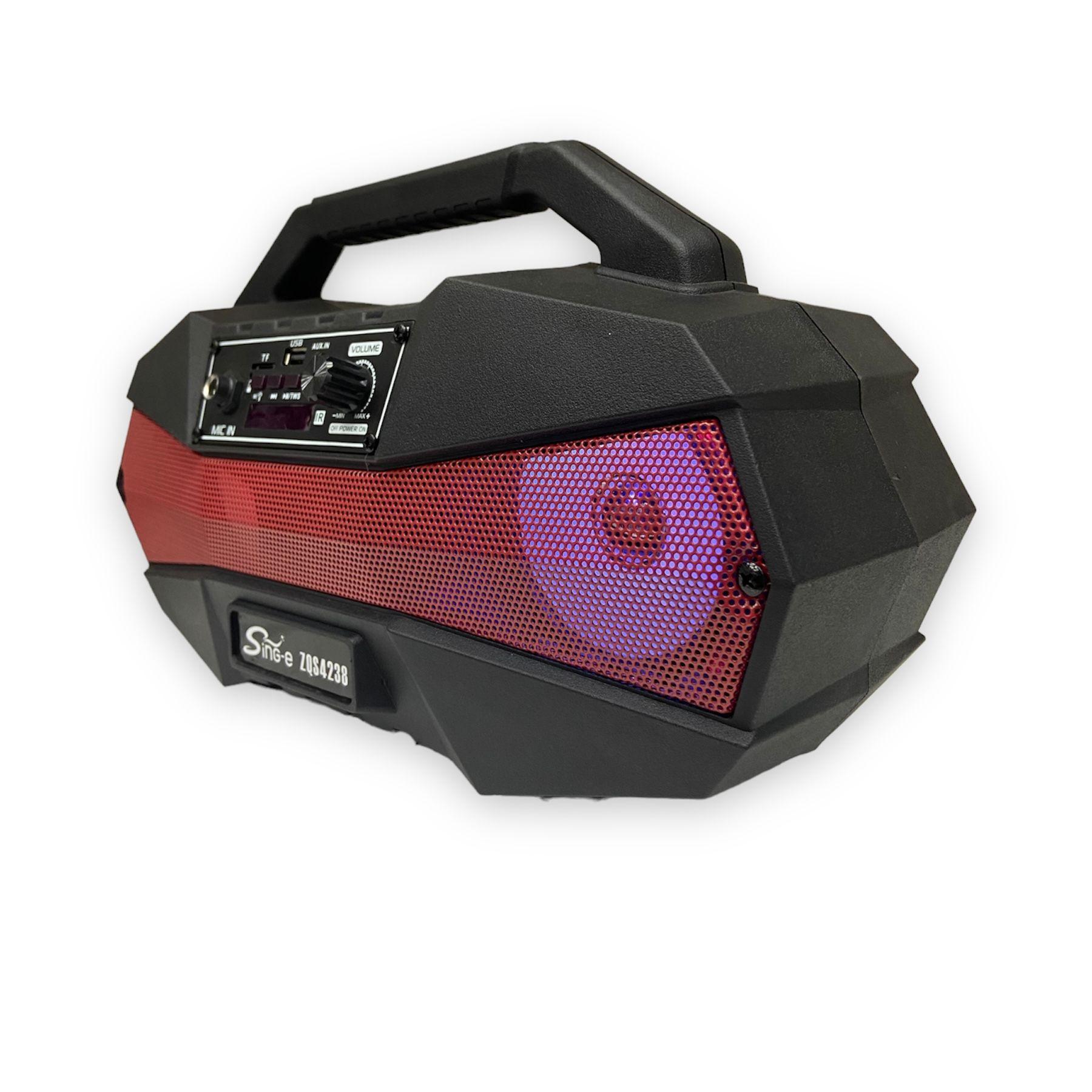 Parlante BT+Luces LED+Microfono+Control ZQS4238-2