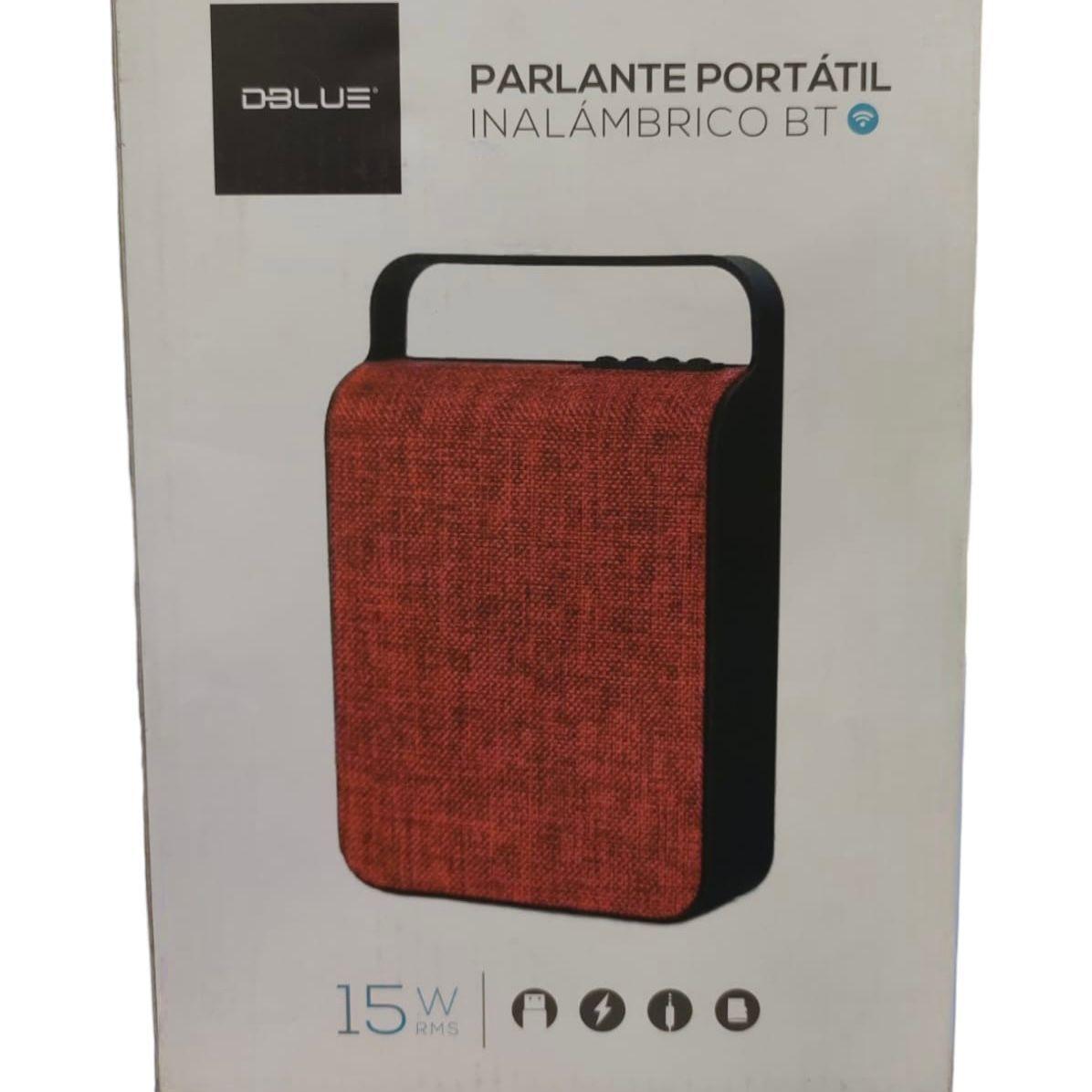 Parlante Bluetooth  inalambrico DBS122 ROJO-3