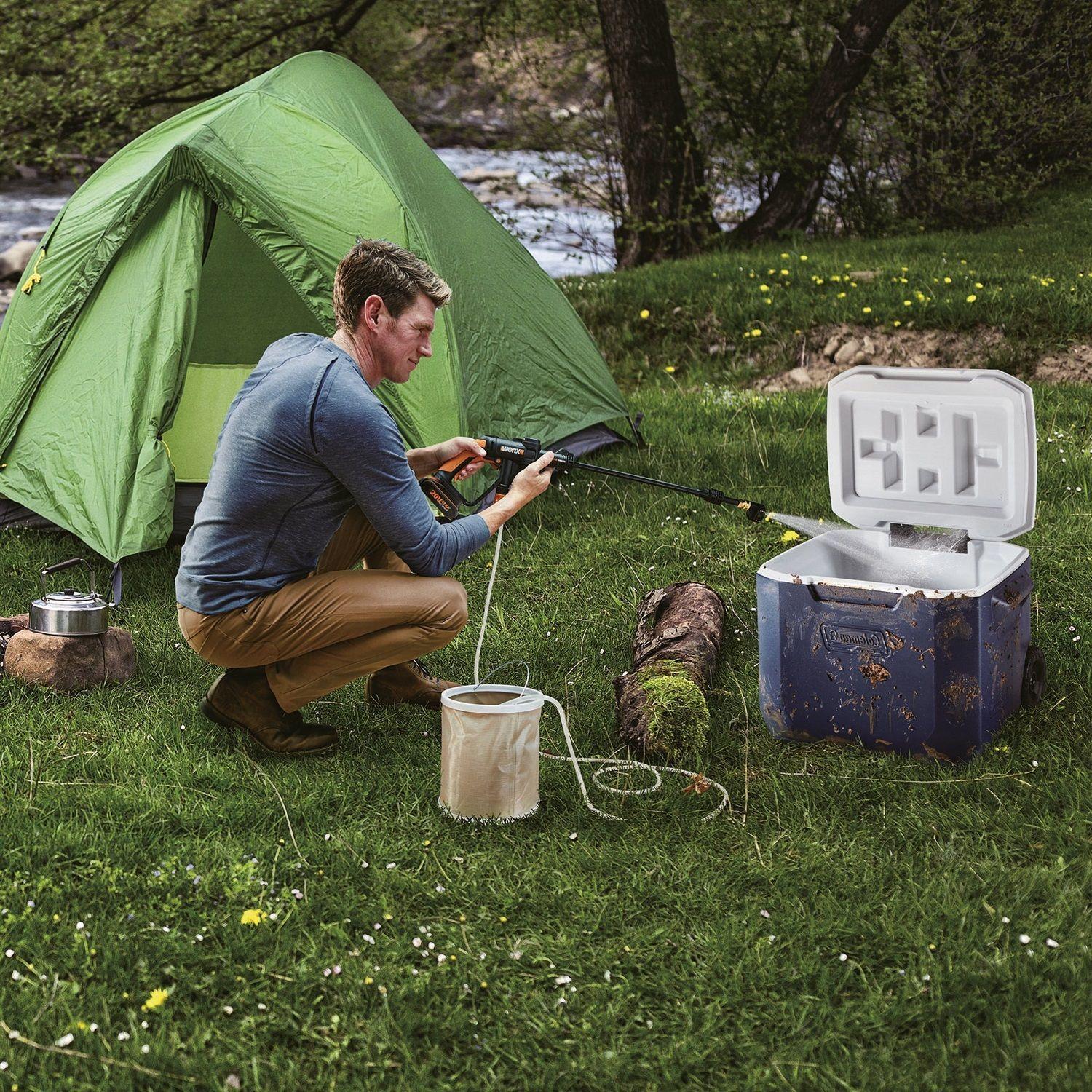 Hidrolavadora inalámbrica a batería 20v + accesorios-3