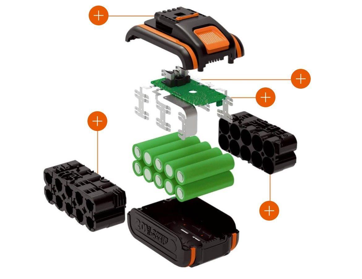 Bateria recargable Poweshare 20v 2 amperes-2