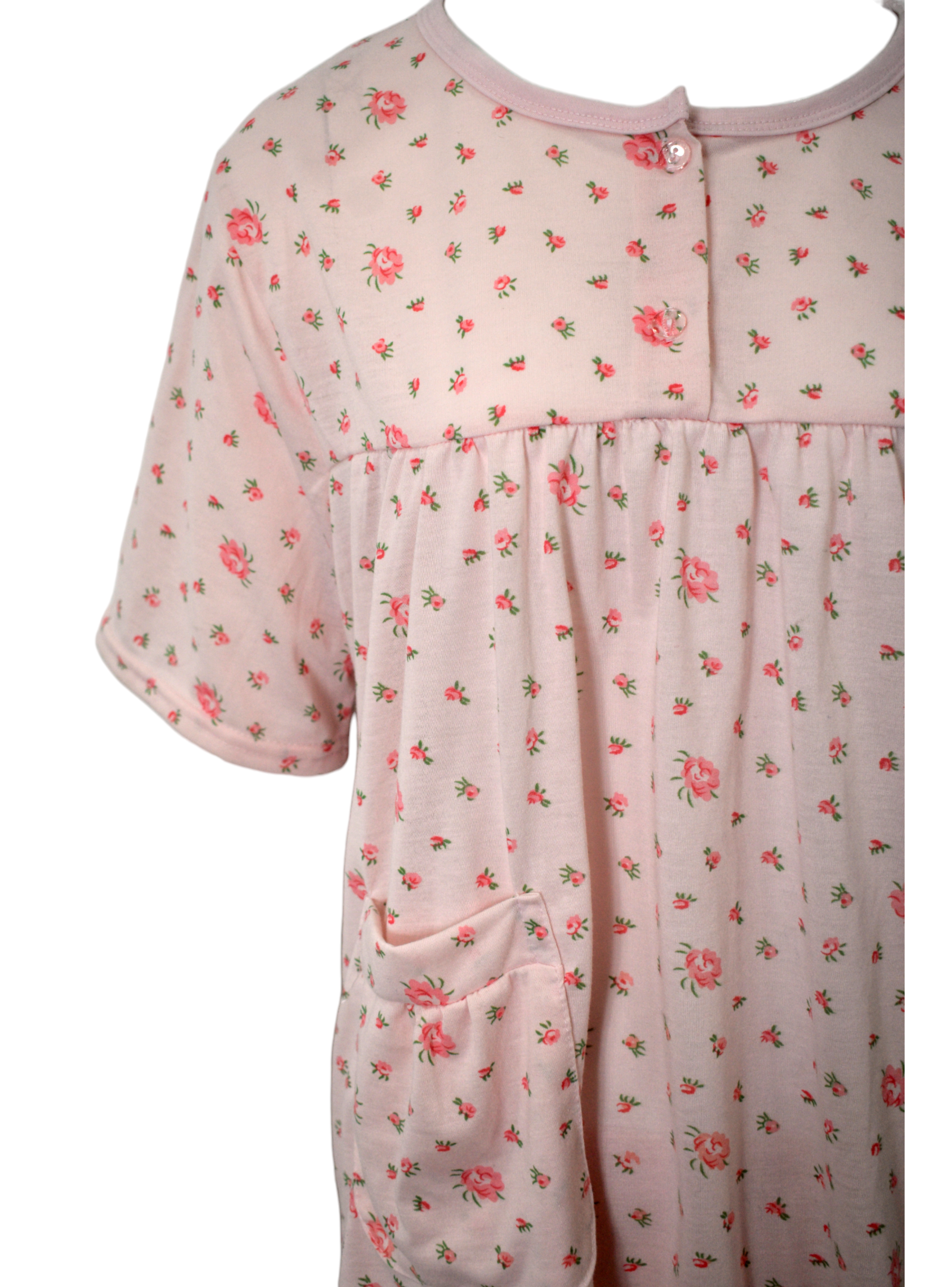 Pijama Mujer Polera Manga Corta y Short Diseño Floreado-2