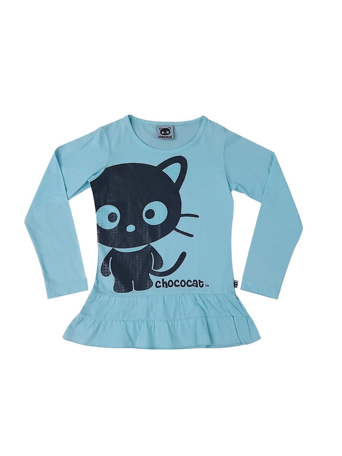 Polera Niña Algodón Estampado Chococat-0