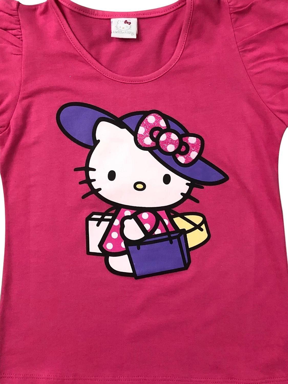 Polera Niña Algodón Estampado Hello Kitty-1