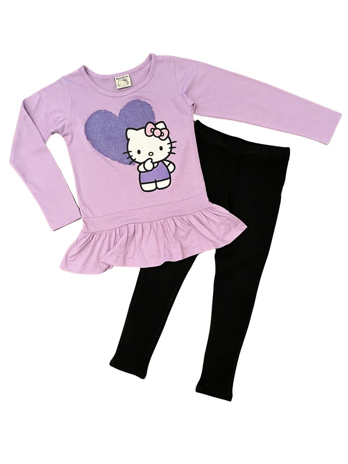 Conjunto Niña Polera+Calza Hello Kitty-0
