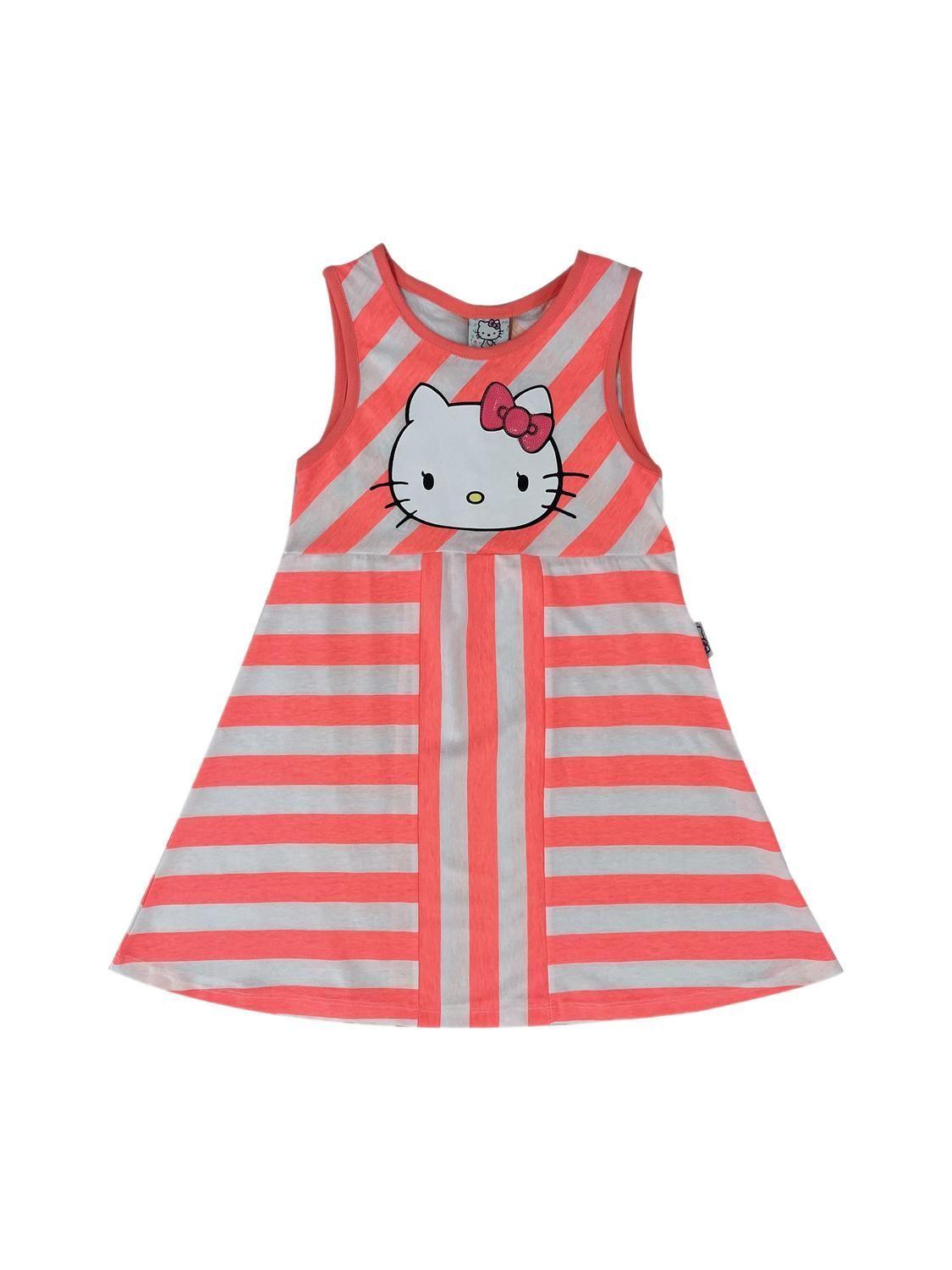 Vestido Niña Algodón Estampado Hello Kitty-0