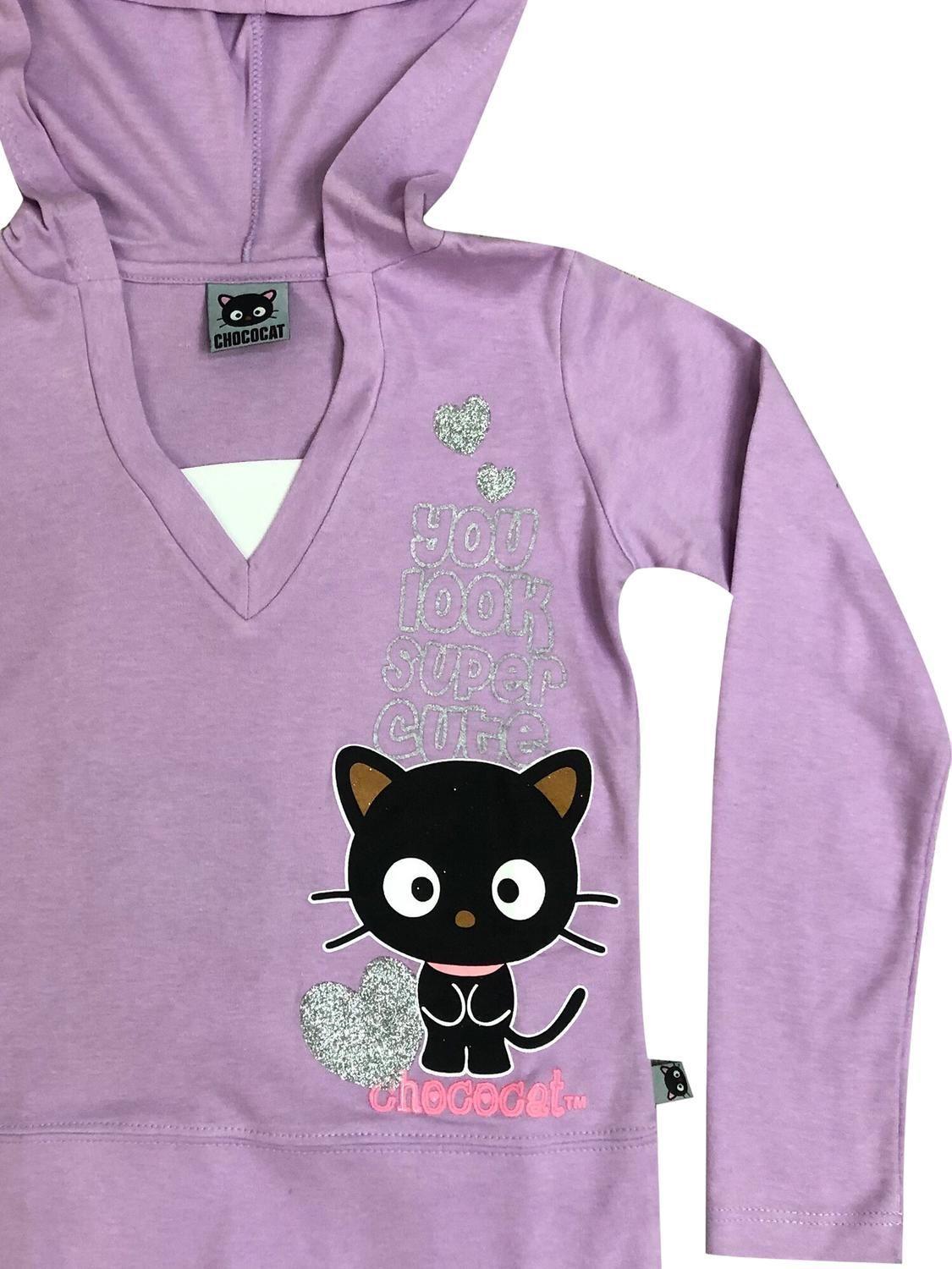 Polera Niña Algodón Estampado Chococat-1