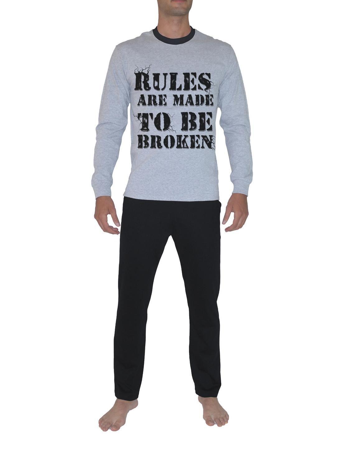 Pijama Hombre Algodón Rules Are Made to be Broken-0