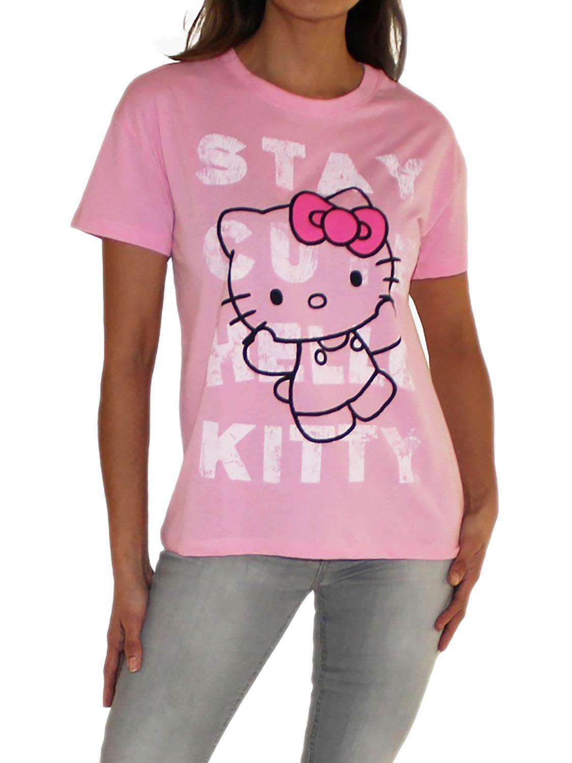 Polera Mujer Algodón Estampado Hello Kitty-1