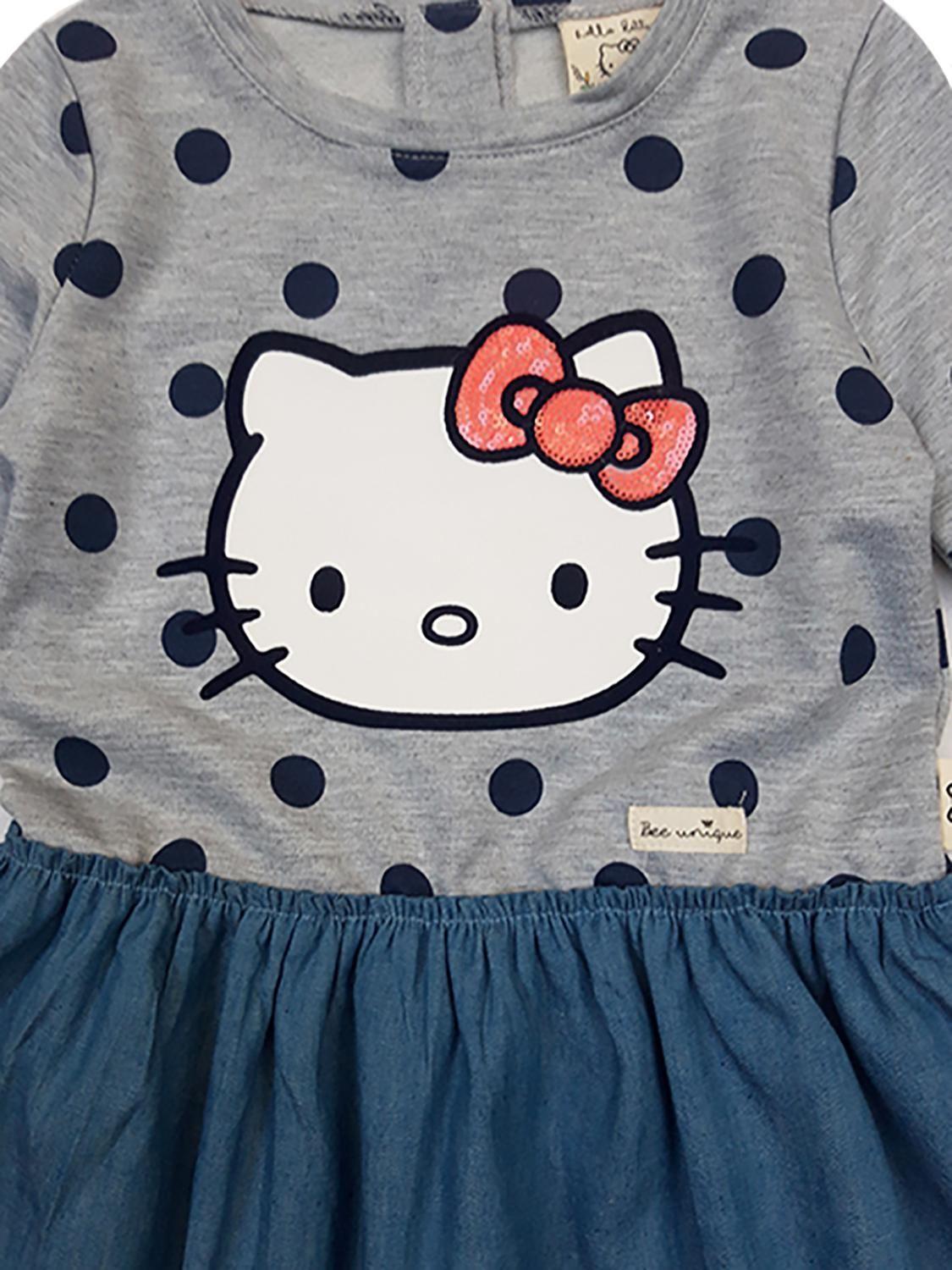 Vestido Niña Algodón Estampado Hello Kitty-1