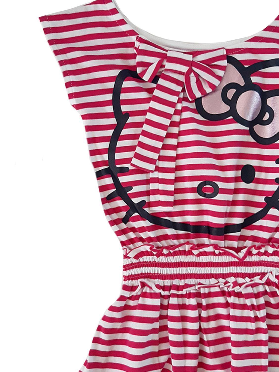 Vestido Algodón Niña Estampado Hello Kitty-1